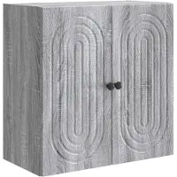 vidaXL Wandkast Grijs Sonoma 59 x 31 x 60 cm Bewerkt hout