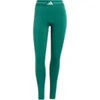 Adidas Sportbroek 'Hyperglam Colour Block Full Length' smaragd / wit