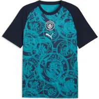 Puma Manchester City Trainingsshirt Pre Match - Deep Navy/Tropisch blauw