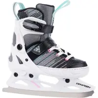 Tempish – Systent Ice Girl – Verstelbare Schaatsen – Schaatsen Kinderen – Wit Zwart – Meegroeiende Verstelbare Pasvorm & Warm Gevoerd – Maat 29-32