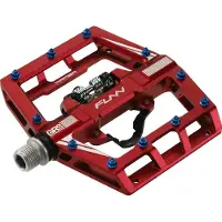 FUNN Mamba SS Pedalen met One-Side Clip/One-Side Flat, rood 2023 BMX & Dirt pedalen