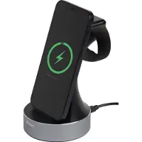 Verbatim WCS-01 Aluminium 2-in-1 QiFi oplaadstation - Apple Watch + QC 3.0