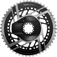 Sram Red AXS E1 2x12S Direct Mount Powermeter Kettingbladen Zwart Zilver