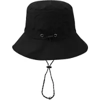 VHV - Hoed - Zonnehoed - Bucket hats - Zonnehoed dames - Waterdichte bucket hats - Opvouwbare vissershoed - Compacte zonnekap - Voor lichtgewicht wandelhoed - Voor Heren en dames - Zwart
