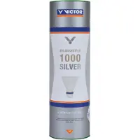 Victorio & Lucchino 1000 Silver Nylon badmintonshuttles (Kleur: wit, Snelheid: slow)
