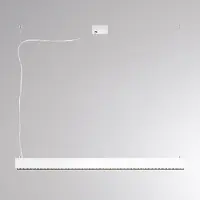 Molto Luce LED hanglamp PERFORA PROLINE M, wit, 106 cm, DALI up/down dimbaar, wit / opaal, Woon-/ Eetkamer, Aluminium, Modern, hanglamp