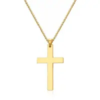 Mendes Kruis kettinghanger Cuban Link Goudkleurig