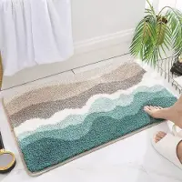VHV - Badmat - Deurmat - Badmat antislip - Deurmat binnen - 50 x 80 cm - Antislip en Absorberend - Machinewasbaar - Zacht en Comfortabel voor Douche en Bad - Stijl 2