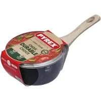 Pyrex Kookpan met deksel - - Cook & Care - 16 cm - Anti-aanbaklaag - Geschikt voor inductie - PFAS-vrij