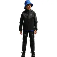 Nike Paris Saint-Germain Tech Woven Trainingspak 2026-2027 Kids Zwart Donkergrijs Wit