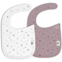 Interbaby slabbetjes sun stars pink 2 stuks