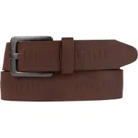 Petrol Industries Riem Heren - Broekriem - Verstelbaar - Leer - Bruin - 105 cm - XXL
