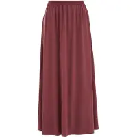 We fashion - Dames maxi rok met tailleband - Regular fit - Oudroze - Maat: L