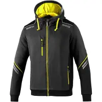 Sparco Full Zip Colorado Hoodie - Zwart — XXL