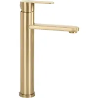 REA - Arcos - Wastafelkraan - Geborsteld Goud High - 11,7X20X29Cm