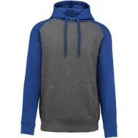 Pro Act PA369 Tweekleurige sweater met capuchon volwassene