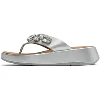 Original Brands F-mode ultra-jewel leather toe-post sandals