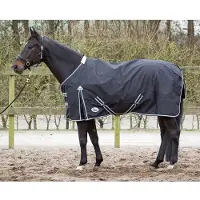 Harry's Horse Thor Deken Met Fleece Lining- Zwart_105 cm