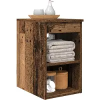 vidaXL Badkamerkast Tussenin Oud hout 30 x 35 x 50 cm Bewerkt hout