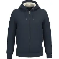 Native Spirit NS460 Ecologische uniseks sweater met rits en sherpavoering