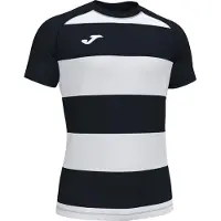 Joma Pro Rugby Ii Short Sleeve T-shirt Wit,Zwart M Man