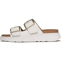 FitFlop Gen-ff buckle two-bar leather slides
