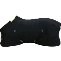 Kentucky Horsewear Horsewear - Staldeken - 600D - 80 cm / 4'0 - Vegan konijnenvacht - Zwart