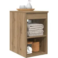 vidaXL Badkamerkast Tussenin Artisanaal eiken 30 x 41 x 50 cm