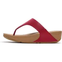 FitFlop Dames Leren sandalen Lulu rood (40), Leer, 3 tot 5 cm, Geen, Casual I88-D47