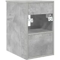 vidaXL Badkamerkast Tussenin Betongrijs 30 x 35 x 50 cm Bewerkt hout