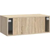 vidaXL Wandmontage TV-kast 98 x 41 x 30 cm Sonoma Eiken Bewerkt hout