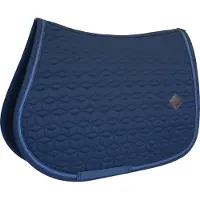 Kentucky Horsewear Horsewear - Zadeldoek glitter rope dressage wit/marine