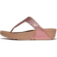 FitFlop Lulu crystal-mix metallic toe-post sandals