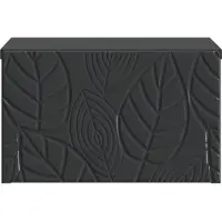 vidaXL Wandgemonteerde Zijtafel Zwart 34,5 x 33 x 20 cm Bewerkt hout