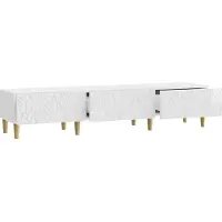 vidaXL TV Kast 147 x 34,5 x 30 cm Hoogglans Wit Bewerkt hout