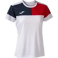 Joma Crew V T-shirt Met Korte Mouwen Wit XL Vrouw