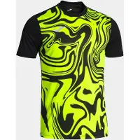 Joma Sports T-shirt Lion Ii Black Fluor Yellow, S