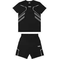 Lonsdale Joggingpak 'Bewick' lichtgrijs / zwart / wit