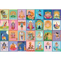 Hachette puzzel India - 1000 stukjes kleurrijk speelgoed.