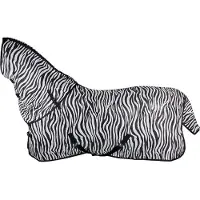 Harry's Horse Harrys Horse Vliegendeken met hals zwart-wit 185cm