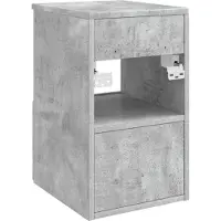 vidaXL Badkamerkast Betongrijs 30 x 44,5 x 50 cm Bewerkt hout