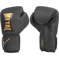 Metal Boxe Starter Artificial Leather Boxing Gloves Zwart 12 oz