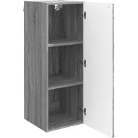vidaXL Wandkast Grijs Sonoma 33 x 34,5 x 90 cm Bewerkt hout