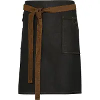 Premier Division Waxed Look Denim Waist Apron | Maat: Één maat