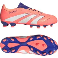 Adidas Kinderen Predator League MG Multi Ground Voetbalschoenen Signal Coral/Cloud White/Beam Orange
