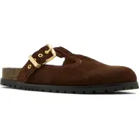 Steve madden Atticus Mules Brown Suede Size: 40 | Slippers & Flip Flops Outlet | Dames | Bruin