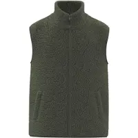 Spasso Mouwloos sherpa herenjasje SP603 - Forest Khaki - XL