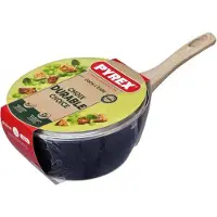 Pyrex Kookpan met deksel - - Cook & Care - 20 cm - Anti-aanbaklaag - Geschikt voor inductie - PFAS-vrij