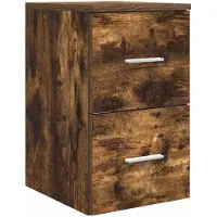 vidaXL Badkamerkast Tussenin Gerookt eiken 30 x 35 x 50 cm