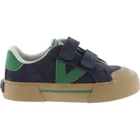 Victoria suède sneakers donkerblauw/groen Jongens Suede Meerkleurig - maat 24